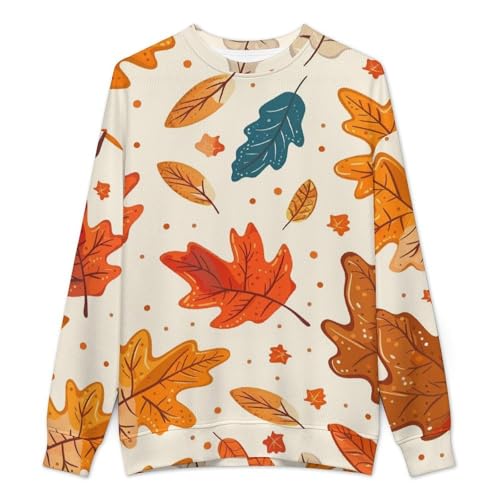 MoBlinko Mens Crewneck Sweater Funny Cartoon Ghosts Mens Sweater Sweaters for Men Long Sleeve Lightweight Pullover2