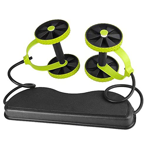 Adjustable Ab Roller with Resistance Bands