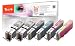 Produktbild Peach C550/551/555 Spar Pack Plus Druckerpatronen XL (2xBK, PBK, C, M, Y) ersetzt Canon PGI-550XL*2, CLI-551XL für z.B. Canon Pixma IP 7250, Canon Pixma MX 925, Canon Pixma IP 7200