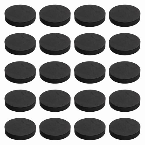 Almohadillas de altavoz negras para evitar vibraciones en el mueble