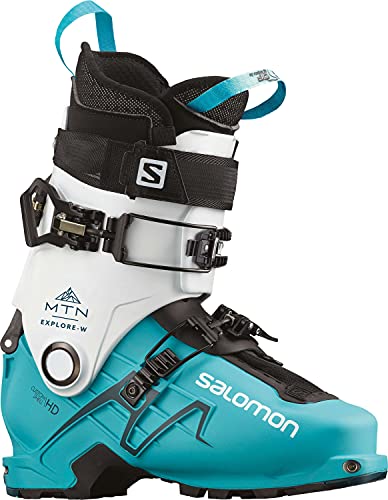  Salomon L40873000 Donna Scarponi da sci, Wh/Scuba Blu, 42.5 EU