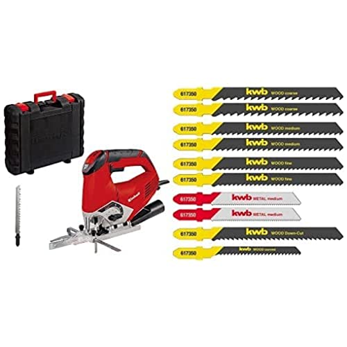 Scie sauteuse pendulaire Einhell TE-JS 100 avec guide et coffret de 10 lames - 2