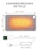 UOHHBOE 75W Heizkissen 60 x 30 cm 9 Temperaturstufen und 4 Timing Funktionwith Wärmedecke Abschaltautomatik Überhitzungsschutz Maschinenwasche,mit Geeignet für Nacken, Schultern Bauch, Oberschenkel