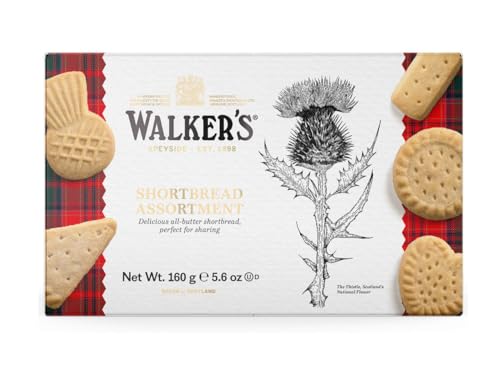 Galletas de mantequilla Walkers surtidas, paquete de 1 (1 caja de 160 g)