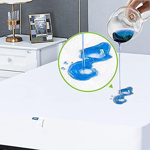 Queen Mattress Protector 100% Waterproof, BELOZE Zippered Mattress Encasement - Breathable, Noiseless, Vinyl Free - Mattress Topper, Machine-Washable Mattress Cover (Fits 9 in. H)