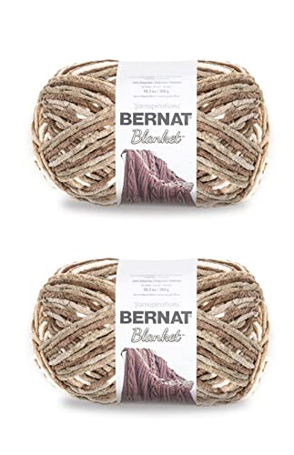 Image of Bernat Blanket Sonoma Yarn - 2 Pack of 300g /10.5oz - Polyester - 6 Super Bulky - 220 Yards - Knitting /Crochet