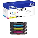 SIWANYS Cartuccia Toner ad Alta capacità Compatibile con HP T6B71A con Chip per stampanti HP M181fw M180n, Colori Vivaci Multicolore,4 Color