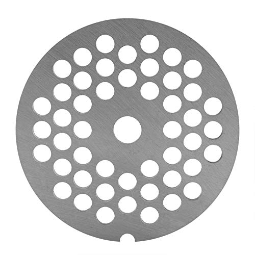 Mumusuki Meat Grinder, Electric, Carbon Steel, Silver, 2.5 x 2.5 x 0.2 inch, 3/5/7.5mm Hole Options, Easy to Install & Clean, Quick Meat Mincing