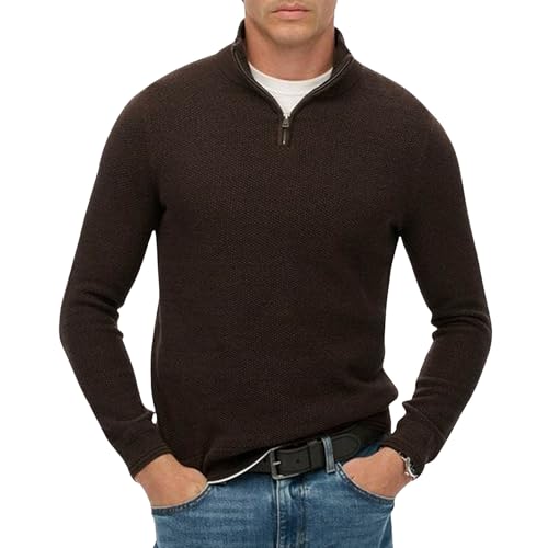 Pull texturé en coton à col camionneur Superdry - vue 8