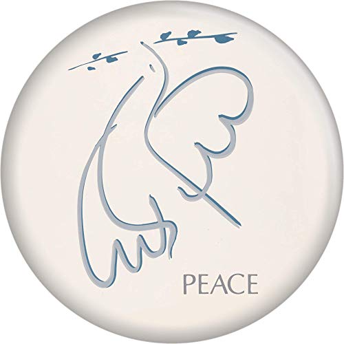 Peace - Dove Holding an Olive Branch - 1.5" Round Button