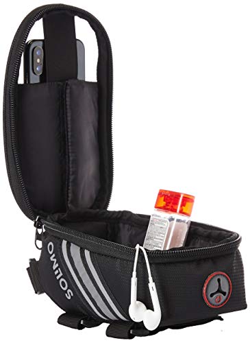 Amazon Brand - Solimo Bicycle Frame Saddle Bag with Touchscreen Pocket for Smartphone 4 41O9SWj6ZQL