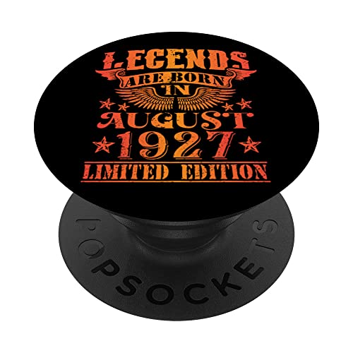 Cumpleaños Agosto 1927 Edición Limitada Regalo Legend PopSockets PopGrip Intercambiable