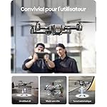 Holy Stone Drone HS440 avec caméra 1080P pour enfants, quadricoptère RC pliable avec 2 batteries 40 minutes Temps de vol long, transmission FPV Live, Tap Fly, commande vocale, capteur de gravité 10 41O9SqdGJPL. SS150