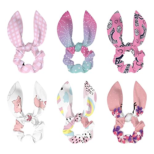 Chouchous doux oreilles de lapin anti-casse pour cheveux fins et épais