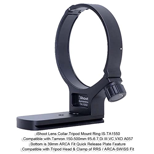 iShoot Metal Lens Collar Tripod Mount Ring Compatible with Tamron 150-500mm f/5-6.7 Di III VC VXD A057 - Image 2