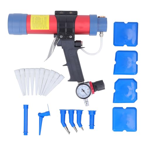 Air Caulk Gun Pneumatic Cordless Glass Glue Gun For Home Improvement
