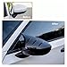 LDGSUPH Horn Gloss Black Add-On Side Mirror Cover Caps Fit for Honda Civic 2022-2025 Car Rear View Case Trim(Gloss Black)