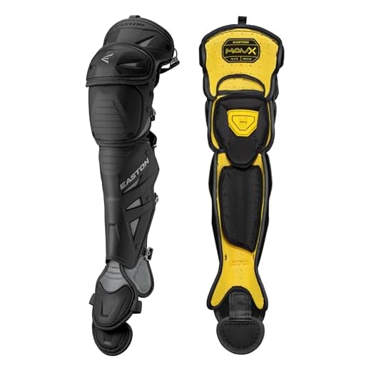 Easton | MAV X Catcher’s Leg Guards | Large | Black