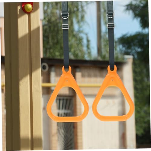 WOONEKY 2pcs Anillas Triángulo Fitness para Gimnasia miniatura 4