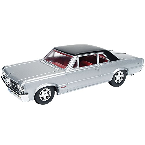 Auto World AW24007 1964 Pontiac GTO Silvermist Grey with Gloss Black Roof 1/24 Diecast Model Car Auto World AW24007 1964 Pontiac GTO Silvermist Grey with Gloss Black Roof 1/24 Diecast Model Car