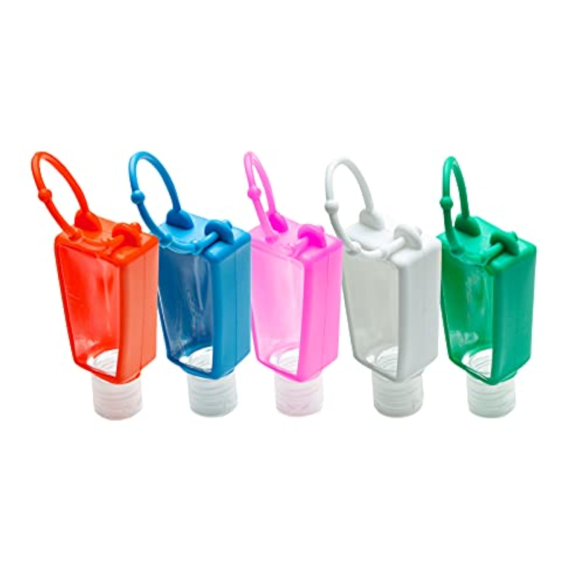 Travel Bottles 5-Pack Squeezable Containers with Keychain