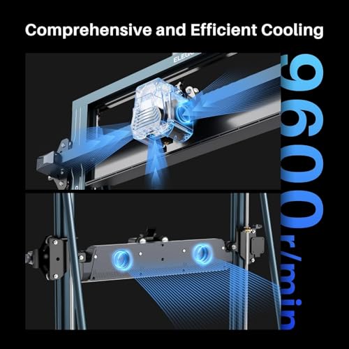 Image of ELEGOO Neptune 4 Max 3D Printer with Extra-Large Build Volume, High-Speed Printing up to 500mm /s, Direct Drive Extruder, Auto Bed Leveling, Silent Operation, and Precision FDM Printing for Hobbyists