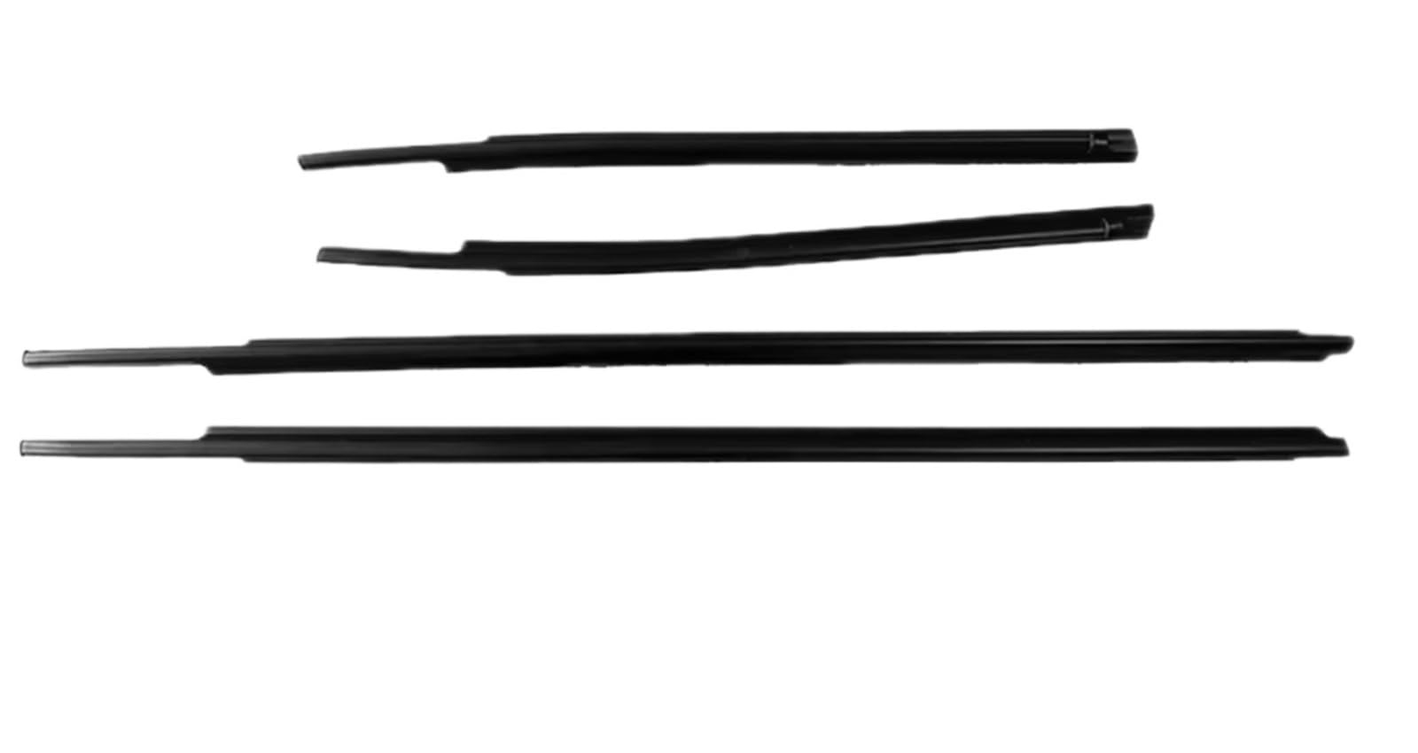 Iukmrt 2 Doors For Toyota For Tundra For Crew For Max 2/4 Doors 2007-2019 Outer Window Weatherstrip Glass Seal Belt Trim Sealing Rubber Strips Car Door Seal Protector(2 Doors)