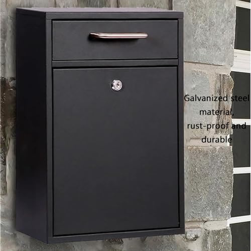 Boîte aux lettres verticale à serrure pour porche extérieur