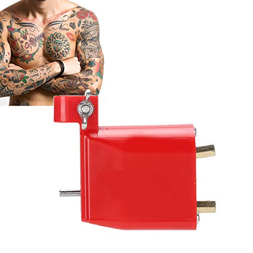 Rotary Tattoo Machine Gun, Tattoo Motor Machine, Tattoo Dragonfly Rotary Low Noise Lightweight Rotary Tattoo Machine Rotary Tattoo Machine For Shaer Liner Coloring Tattoo Device (Red)