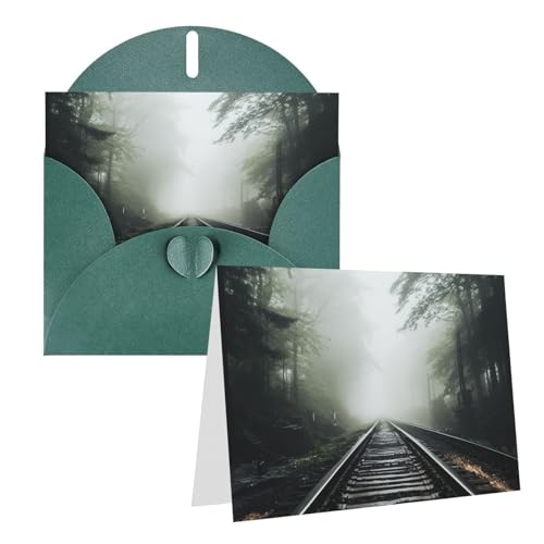 Cartes de vœux toutes occasions chemin de fer brouillard carte anniversaire et remerciement