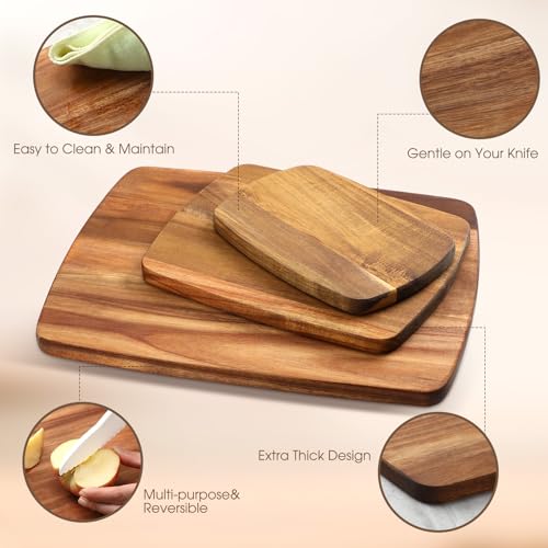 Set de 12 Tablas de Cortar de Madera de Acacia miniatura 3
