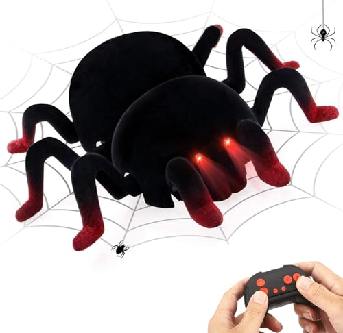 Strixorn L'Araignée RC Télécommandée - Grimpe aux Murs & Plafonds Rechargeable avec Yeux LED -...