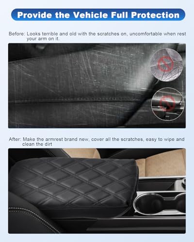 Image of CDEFG for 2025 2026 Equinox Center Console Cover for 2025 2026 Chevrolet Equinox Accessories Armrest Cover 2025 Equinox Middle Console Pad 2026 Equinox 2025 Arm Rest Cushion