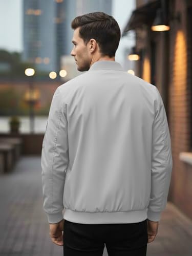 Image of MIA FASHION Jacket for Men Winter Wear Full Sleeves Jacket | Zipper Lightweight Jacket | Casual Bomber Regular Fit