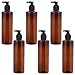 Produktbild Cabilock 6 Stücke Pumpflasche Nachfüllbar Pumpspender Pumpseifenspender Reise Leer Handgel Duschgel Reinigung Hygiene Flüssigkeit Pump Flasche für Küche Bad Außen (250ml) Braun