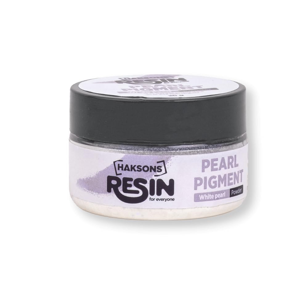 Haksons White Pearl Pigments: A Multifunctional Creative Wonder for Epoxy, Acrylic, Wax, Inks, PVA Glue, Soaps, Paints, and Jewelry (B0CMX8127C) Amazon Price History, Amazon Price Tracker