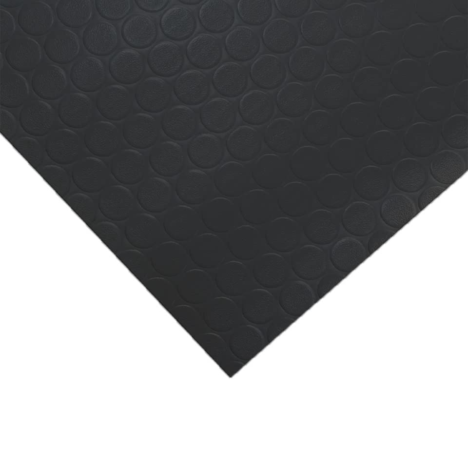 interior, Sports Unimat Tapete Antiderrapante en Rollo – Pasillo Hule Tachón – 0.60m Ancho x 10m Largo x 3mm Espesor – Tapete de Círculos Ideal para Evitar Resbalones y...