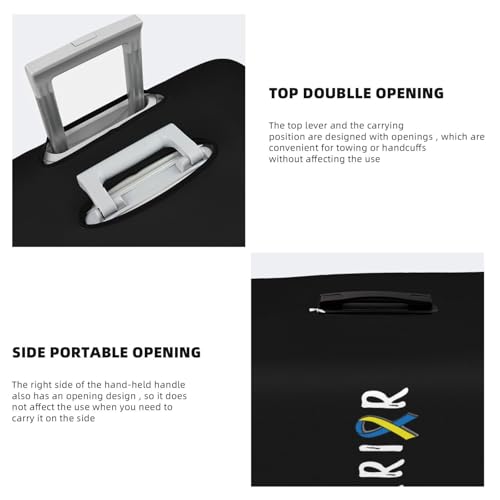 Travel Luggage Cover Warrior Down Syndrome Awareness Fashion Washable Baggage Suitcase Protector Fit For Luggage X-Large4