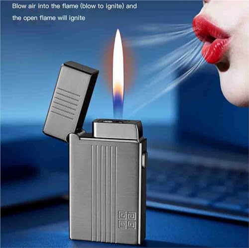 Encendedor de butano portátil de metal con tamaño de llama ajustable 5