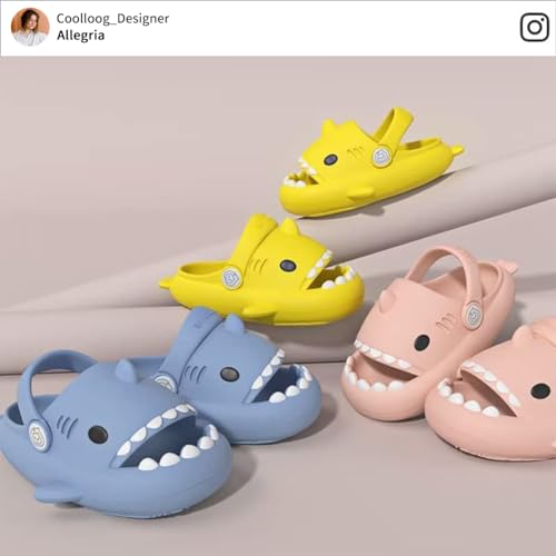 Kids Shark Slides Toddler Girls Boys Cute Cartoon Summer Cloud Slippers Toddler Baby Non-Slip Beach Pool Shower Shoes2