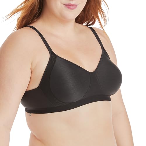 Image of Hanes Women's X-Temp Wireless Bra, Cooling Mesh T-Shirt Bra, ComfortFlex Fit Wirefree Bra