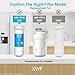 AQUA CREST XWF Replacement for GE® XWF, NSF Certified Refrigerator Water Filter, 3 Filters (Not XWFE®)