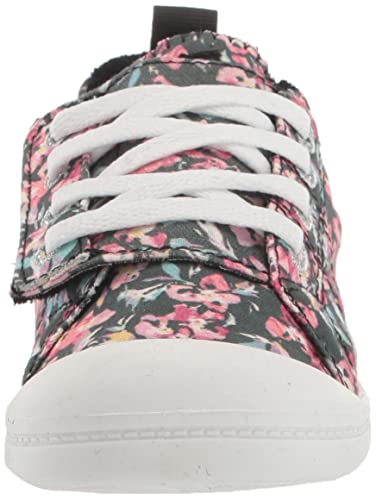 Roxy Girls Tw Bayshore Sneaker Shoe, Black W/Pink 223, 9 Toddler #TOP1