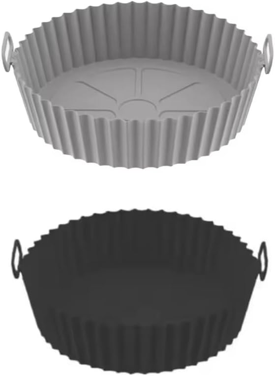 Air Fryer Silicone Liners Basket Round – Reusable Non-Stick Pans for Air Fryers, Fit for Ninja COSORI Gourmia Phillip 3-5 QT Air Fryer Baskets, Baking Tray Oven Accessories (Top 8″, Bottom 6.8″) Air Fryer Silicone Liners Basket Round – Reusable Non-Stick Pans for Air Fryers, Fit for Ninja COSORI Gourmia Phillip 3-5 QT Air Fryer Baskets, Baking Tray Oven Accessories (Top 8″, Bottom 6.8″)