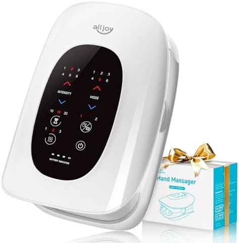 ALLJOY Hand Massager with Heat and Compression, FSA Knuckle Stret...