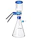 JOANLAB Glas-Labor-Vakuum-Filtrationsgerät, 1000 ml Filterkolben-Set mit abgestuftem Labor-Sauggerät zur Filterung