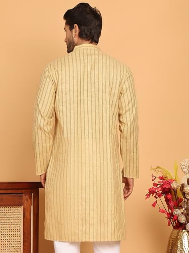 Image of Jompers Men's Cotton Striped Kurtas