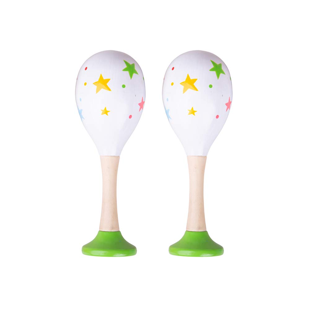 Bigjigs Toys Wooden Junior Maracas - Children's Musical Instruments