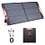 ZOUPW 100W Portable Solar Panel, 100 watt 20V Monocrystalline Foldable Solar Charger for Power Station,QC3.0 USB-A &Type-C Output,23.5% High Efficiency IP67 Waterproof for Camping RV Blackout