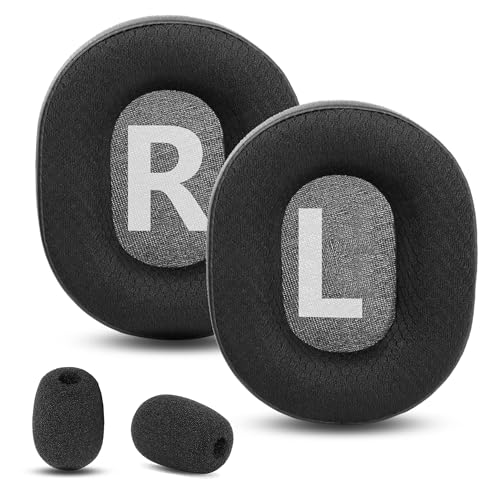 G Pro X/Pro X2 Almohadillas de Repuesto compatibles con los Auriculares Logitech G Pro X 2, G Pro X Wireless Gaming Headsets (Tela Transpirable/Espuma